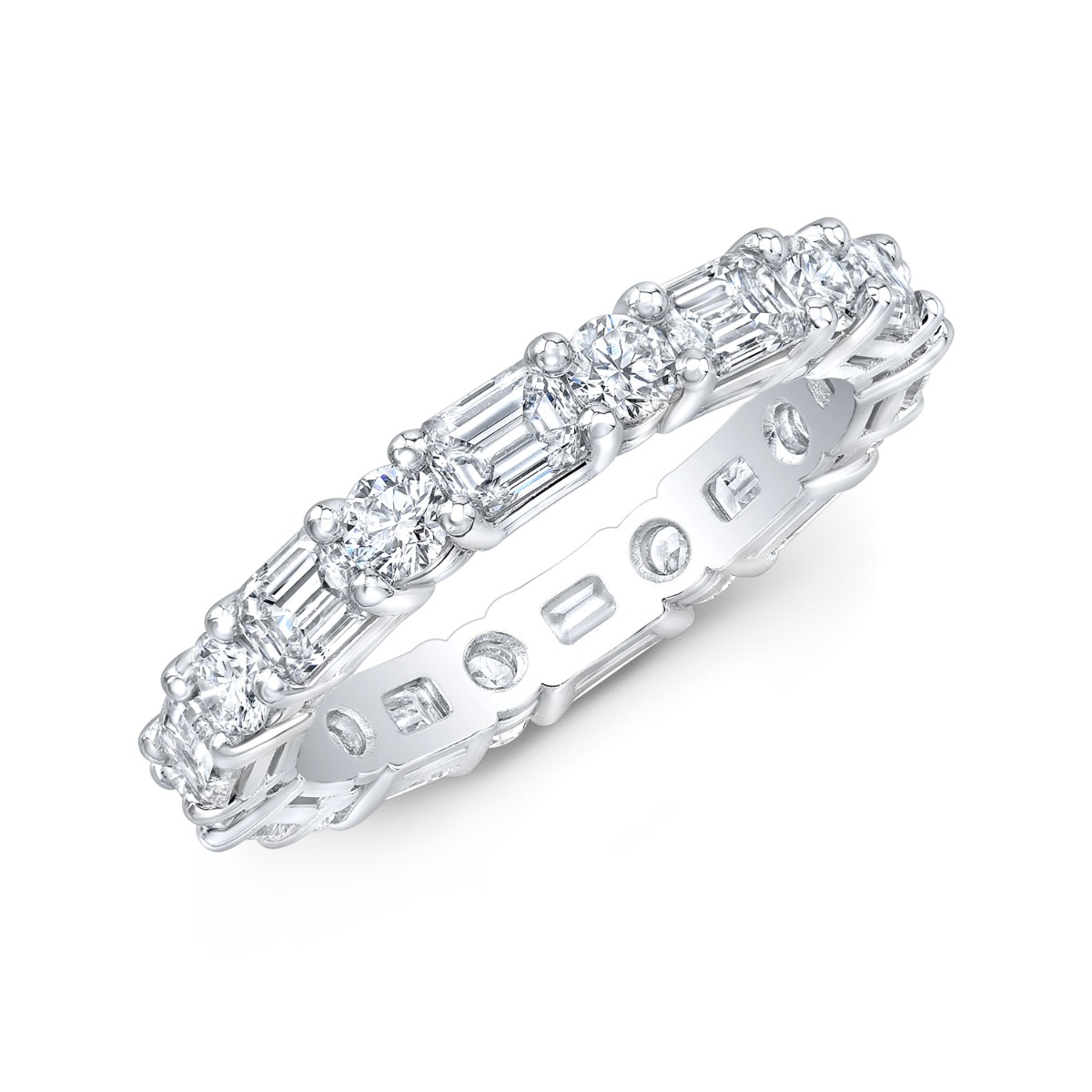 Fedina brillanti eternity Diamanti naturali certificata