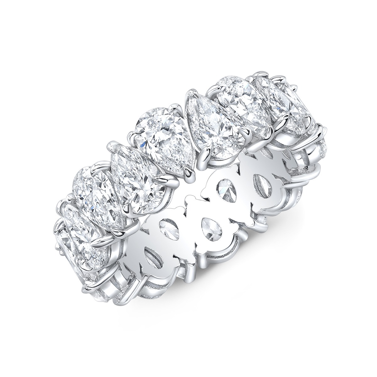 Fedina brillanti eternity Diamanti naturali certificata