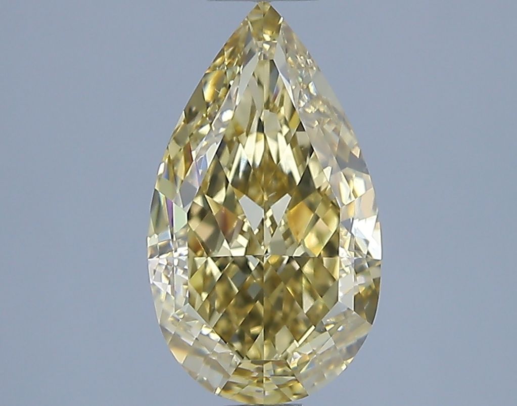Diamond Jewellery / Luxury Collection -Goccia 2ct Fancy Yellow VS2 EX EX None- GIA CERTIFICATE