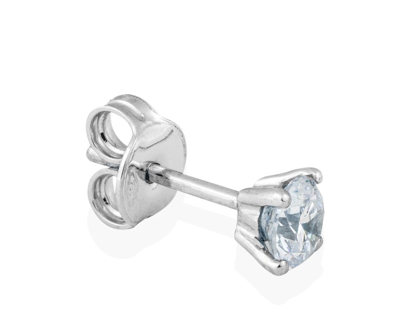 Orecchini uomo oro bianco 18 kt on sale