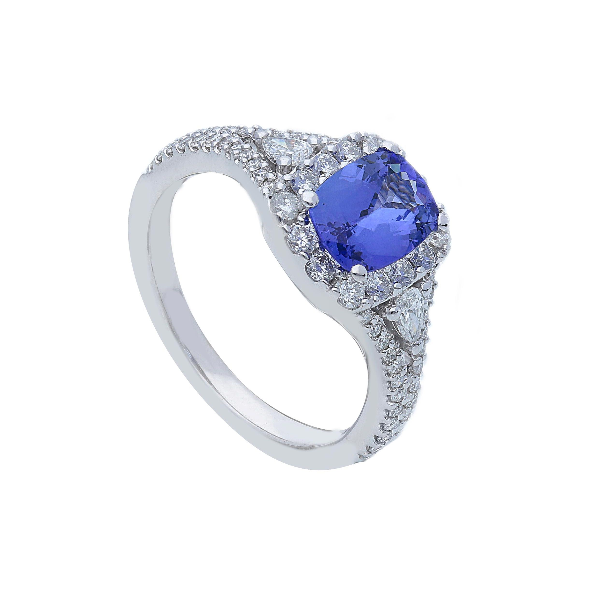 Anello tanzanite certificato