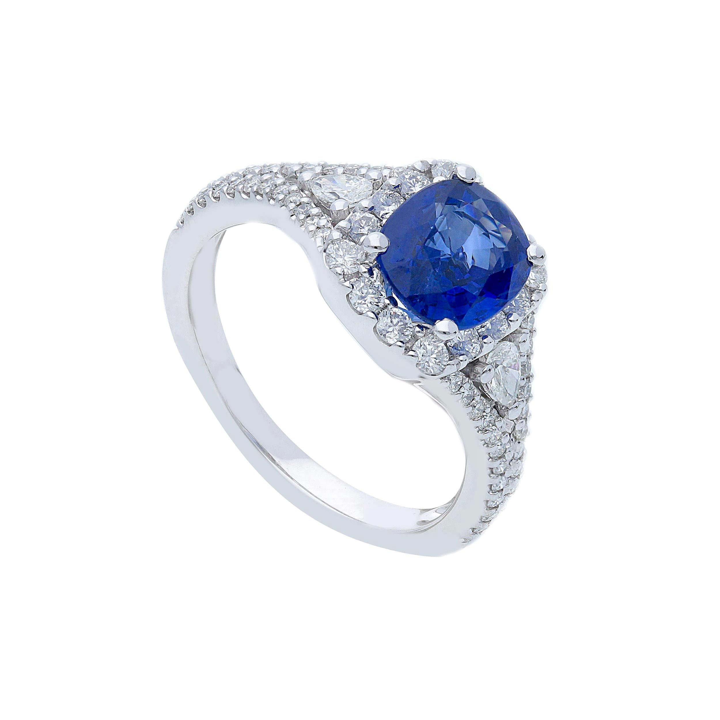 Anello zaffiro certificato