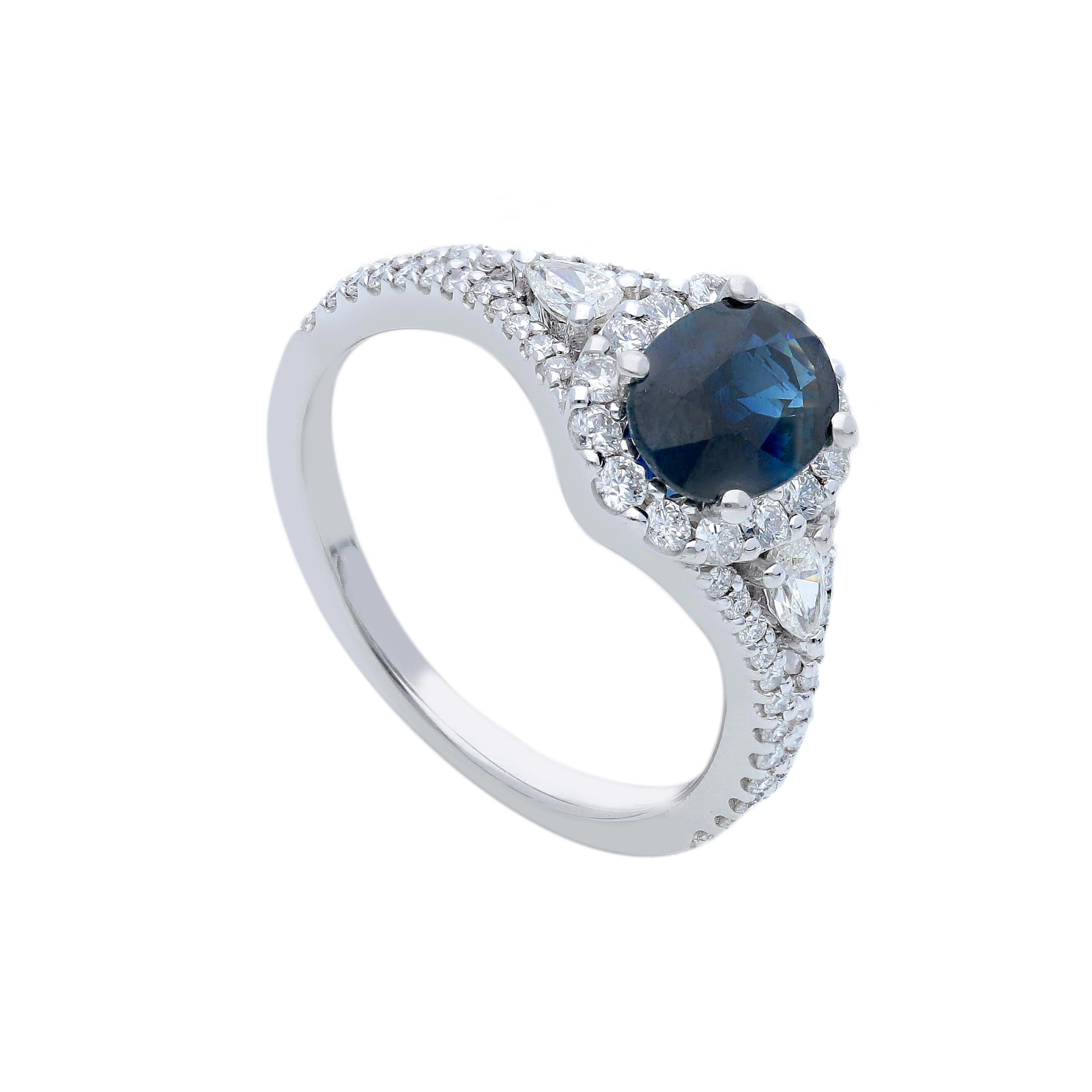 Anello zaffiro certificato