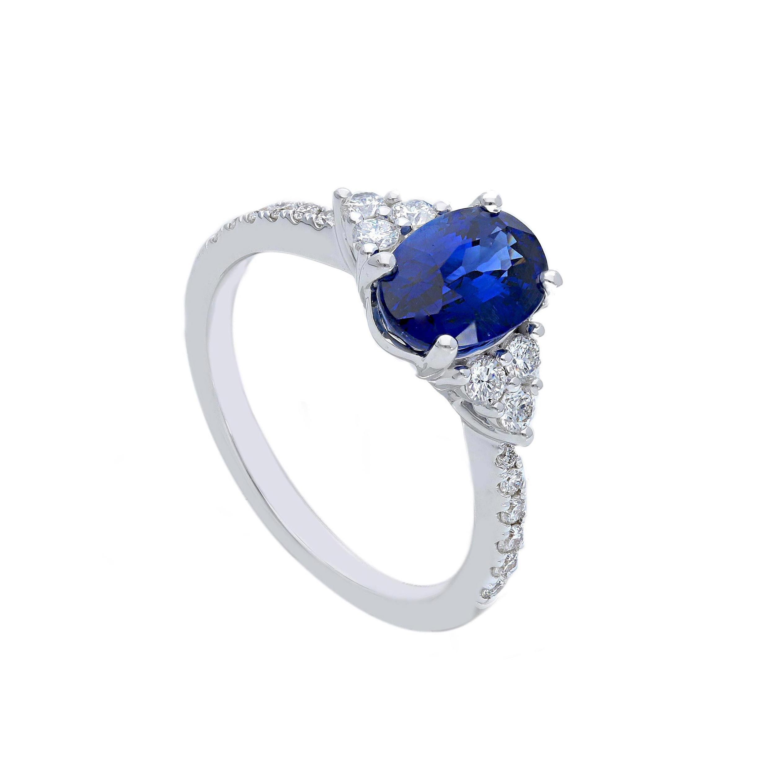 Anello zaffiro certificato