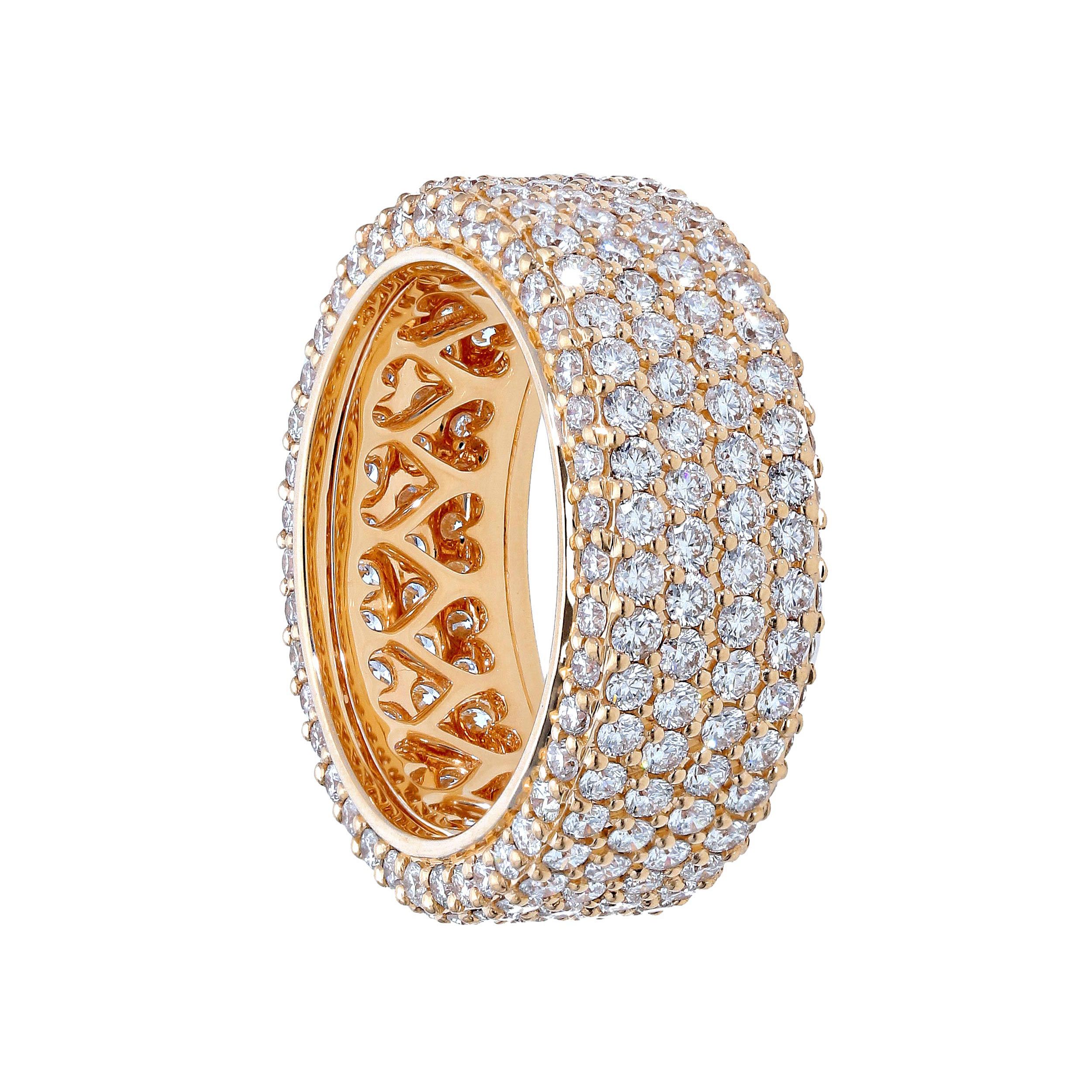 Anello fascia eternity luxury [ oro rosa]